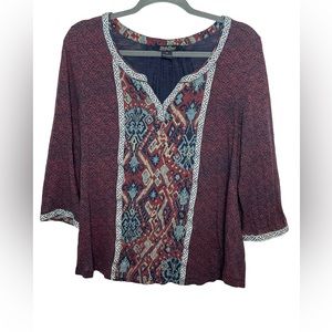 Lucky Brand Boho Top 1X